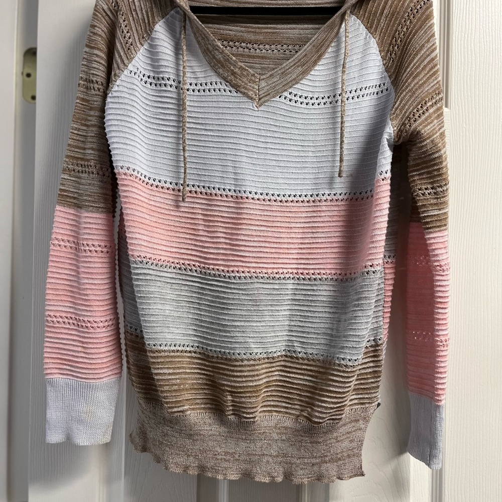 SHEIN Multicolor V-Neck Sweater
